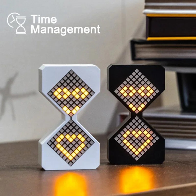 sablier électronique à led style cybernétique pour décoration et cadeaux - vue 2 sur 8