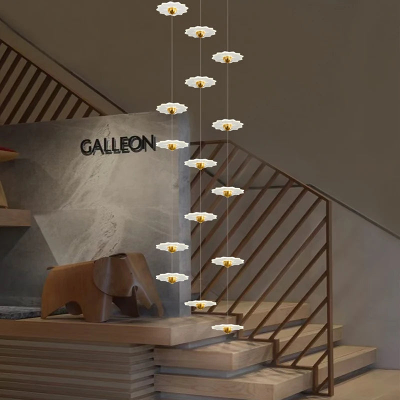 lustre moderne à led pour espaces intérieurs élégants et contemporains - vue 4 sur 26