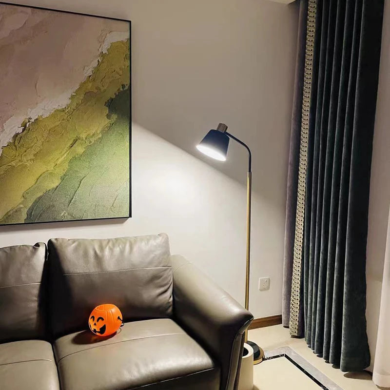 lampadaire nordique créatif avec interrupteur à pied décoratif - vue 6 sur 8