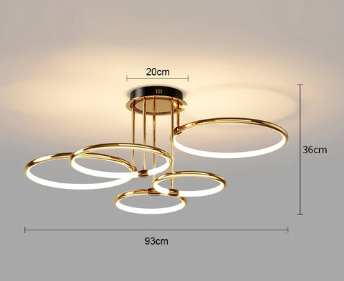 lustre led en silicone pour décoration intérieure élégante et moderne - vue 8 sur 9