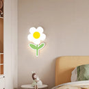 applique murale led fleur pour enfants avec télécommande