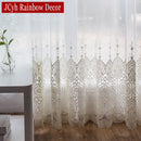 Voilage brodé en tulle élégant pour salon chambre