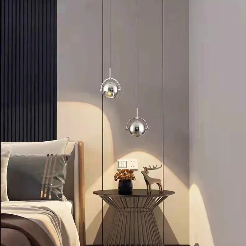 suspension led rotative avec fil métallique réglable - vue 1 sur 9