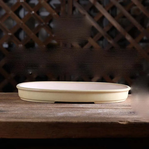 pot de fleurs rond en sable pour bonsaï rétro et succulentes - vue 19 sur 19