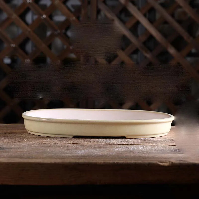pot de fleurs rond en sable pour bonsaï rétro et succulentes - vue 18 sur 19