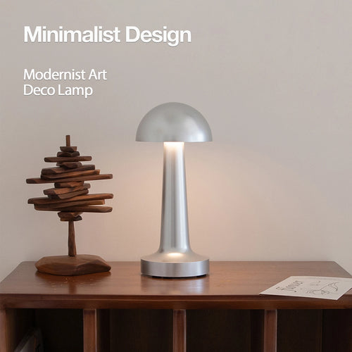 lampe de bureau led rechargeable tactile design moderne décoratif - vue 6 sur 9