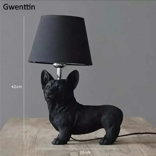 lampe de table moderne pour chiot en résine décorative - vue 9 sur 16