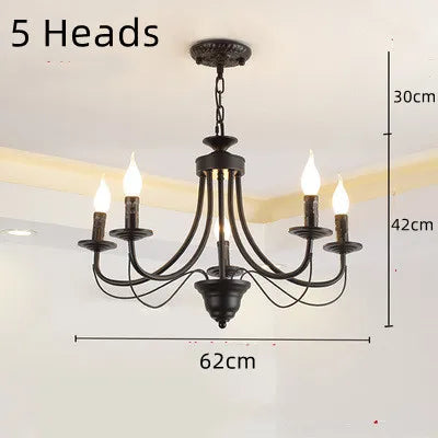 lustre en fer forgé noir et blanc design intérieur moderne - vue 16 sur 23