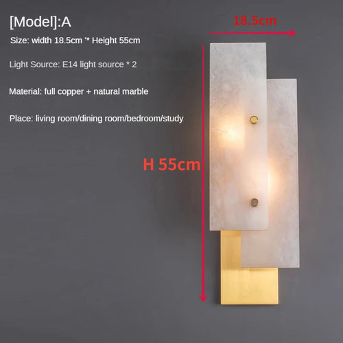 applique murale led en cuivre design créatif et personnalisable - vue 10 sur 11