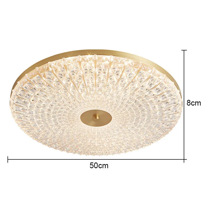 plafonnier led rond en acrylique design moderne pour maison - vue 11 sur 13