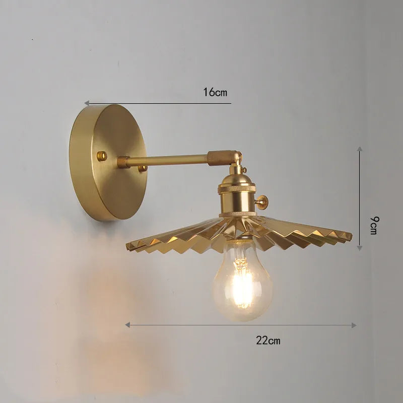 IWHD nordique moderne cuivre applique murale LED lampes applique décor à la maison éclairage intérieur chambre salle de bains salon escalier lumière Luminaria - vue 11 sur 32