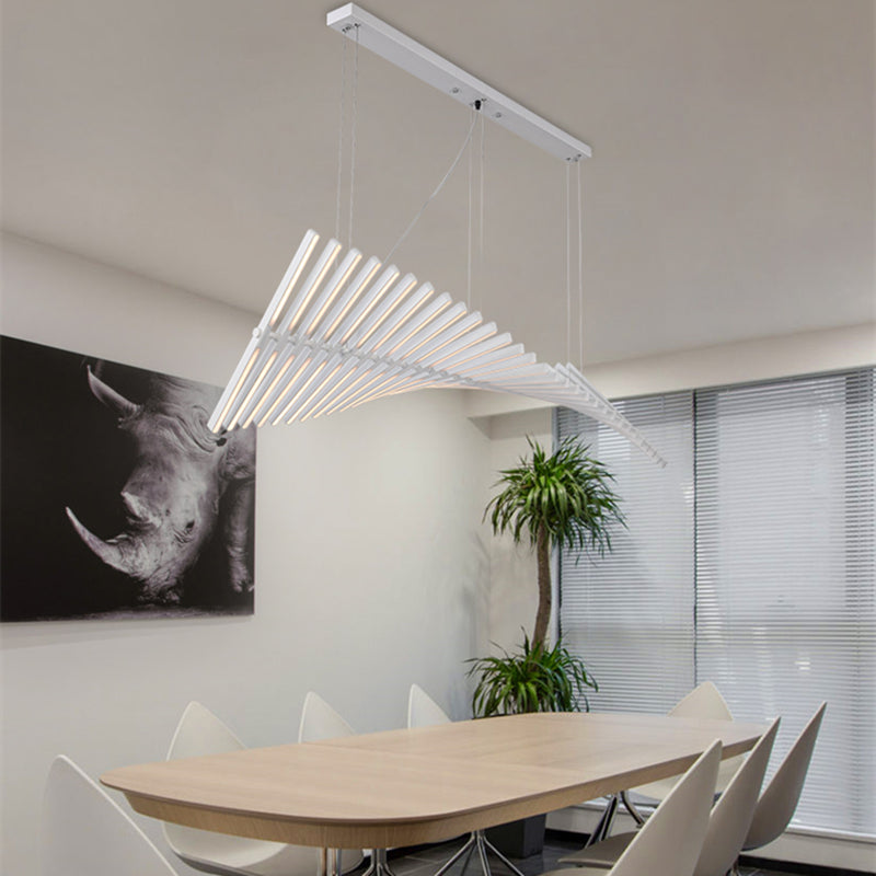 Lustre design LED en baguette lumineuse Bilbao - vue 4 sur 15