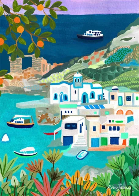 affiches colorées de paysages abstraits pour décoration intérieure