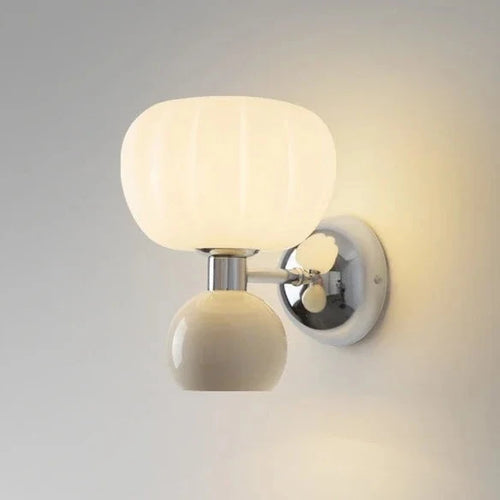 Applique murale LED modernes crème brise citrouille appliques G9 ampoule pour chambre chevets étude salon couloir salle à manger éclairage - vue 2 sur 9