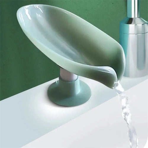 distributeur de savon en forme de feuille pour cuisine et salle de bain - vue 2 sur 8