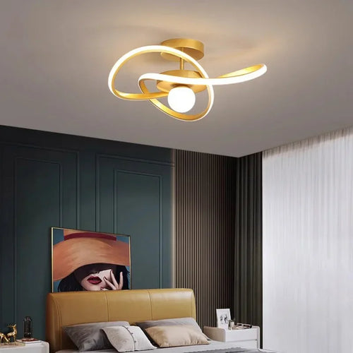 lustre moderne à leds pour plafond décor intérieur - vue 3 sur 10