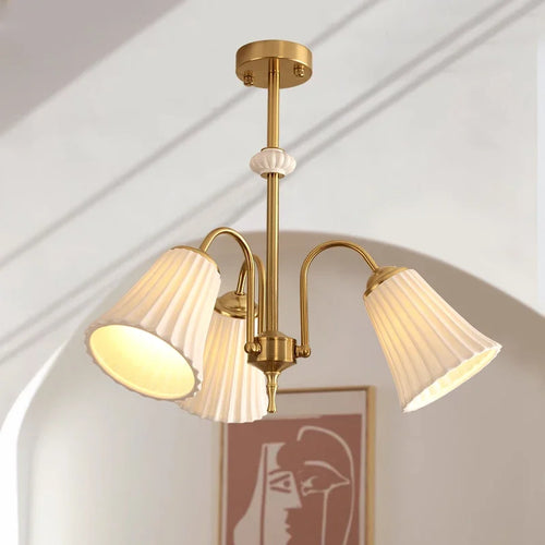 lustre en céramique style nordique moderne pour intérieur élégant - vue 3 sur 9