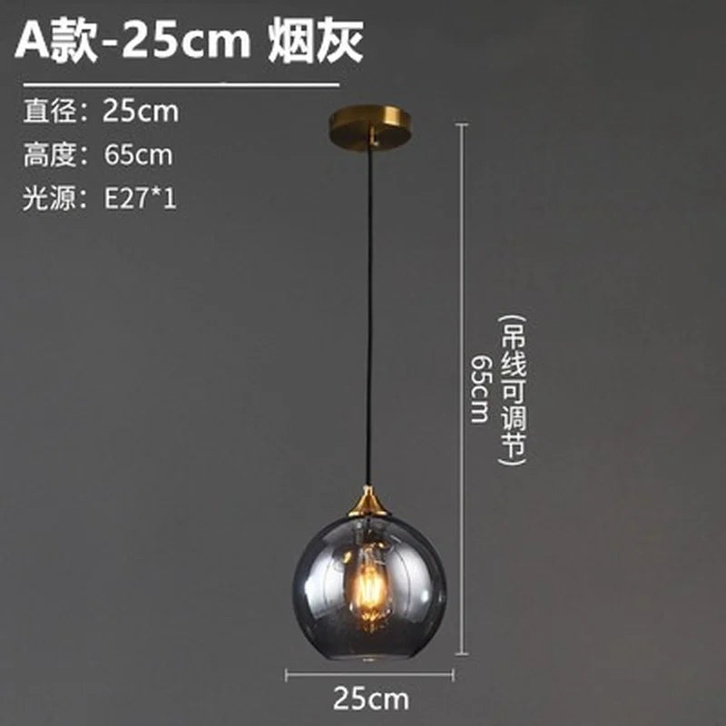 lustre en verre design nordique pour décoration intérieure - vue 20 sur 26