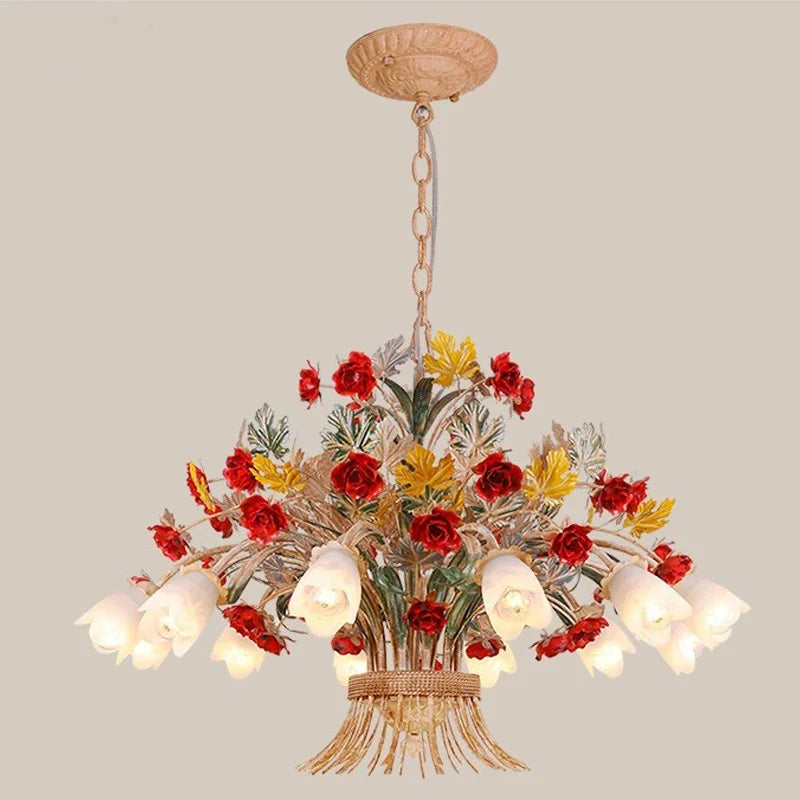 lustre en verre rétro américain pour décoration intérieure élégante - vue 4 sur 10