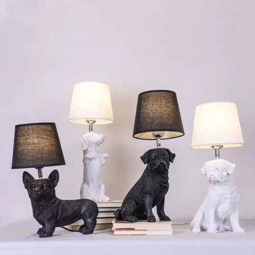 lampe de table led moderne design chiot nordique pour enfants - vue 3 sur 16