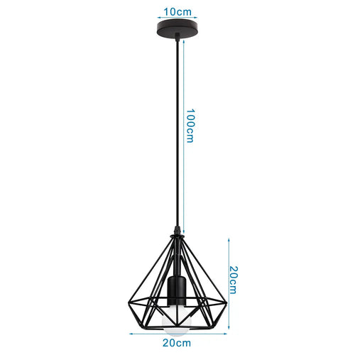 suspension rétro industrielle style loft vintage pour intérieur - vue 17 sur 30