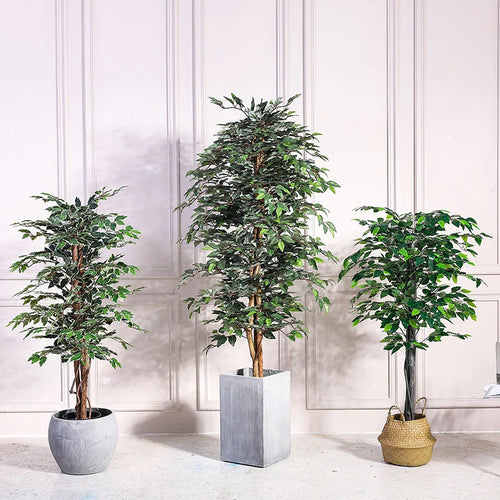 arbre de banyan artificiel en pot pour décoration intérieure et extérieure - vue 2 sur 8