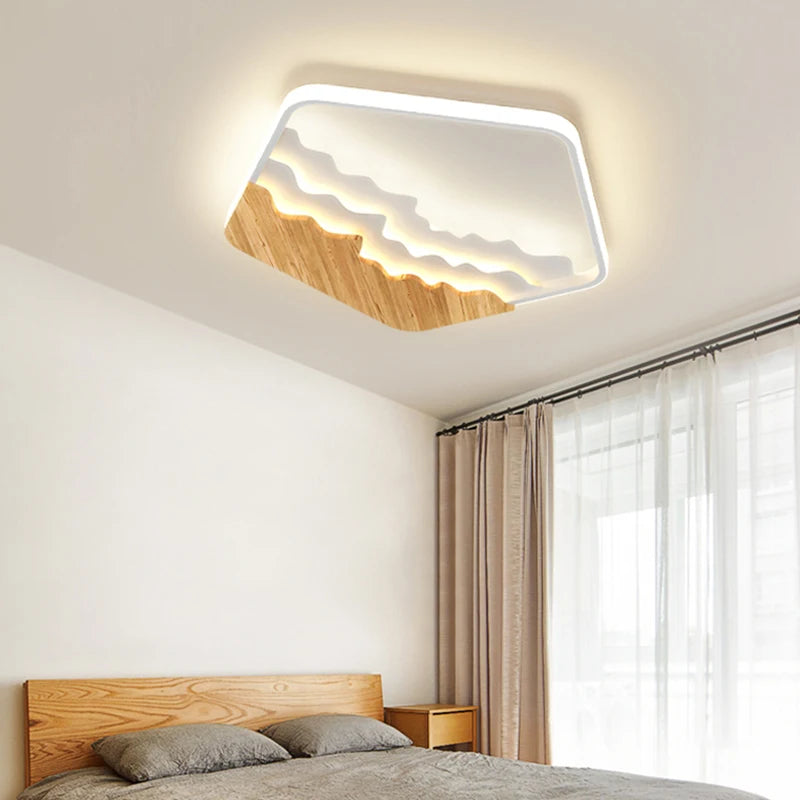 plafonnier style bois moderne minimaliste pour toute la maison - vue 6 sur 11