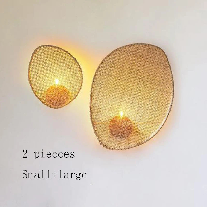 applique murale gallina en rotin design minimaliste fait main - vue 6 sur 8