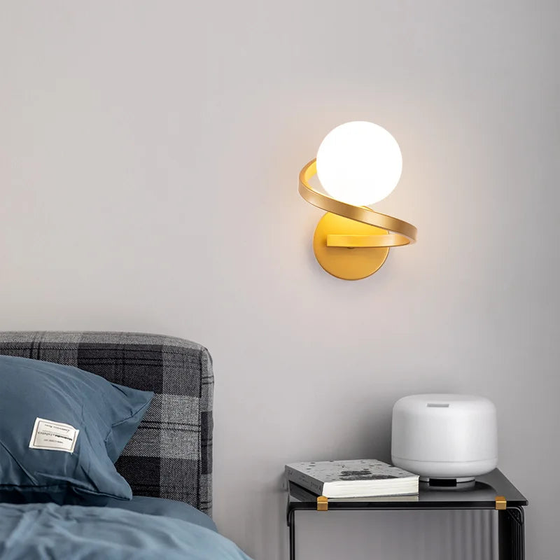 Applique murale led verre moderne intérieur loft miroir façade - vue 3 sur 10
