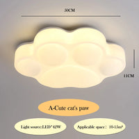 plafonnier mignon en forme de griffes de chat pour enfants