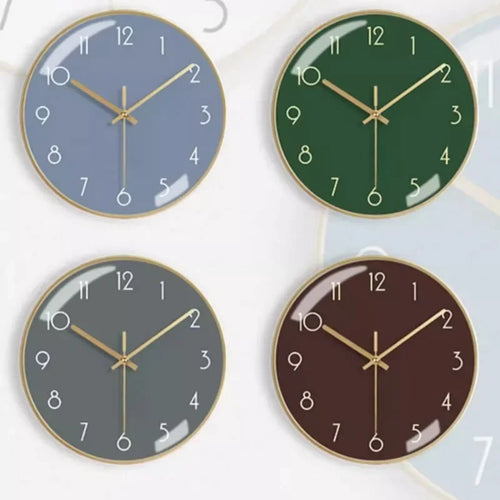 horloge murale moderne en métal esthétique et silencieuse - vue 7 sur 17