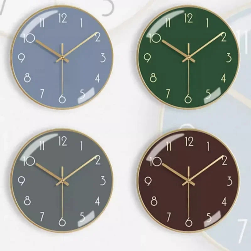 horloge murale moderne en métal esthétique et silencieuse - vue 6 sur 17