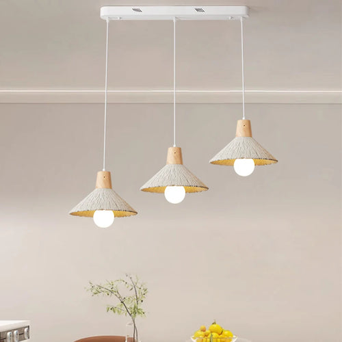 lustre nordique pastoral multi-têtes lampes décoratives simples - vue 6 sur 9