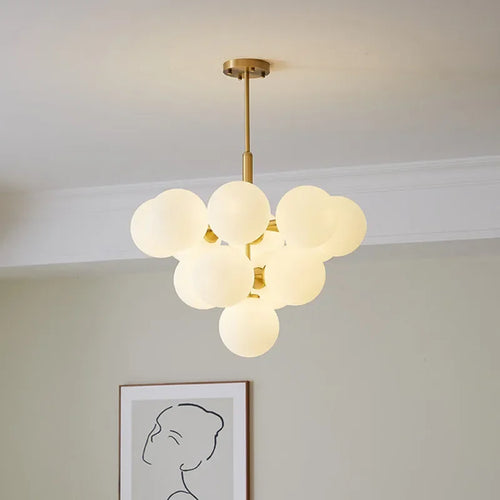 suspension led en verre de luxe décoratives idéales pour restaurant - vue 5 sur 12