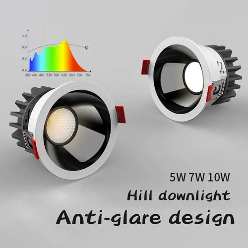 spot led encastré antireflet pour intérieur angle réglable en aluminium - vue 2 sur 18