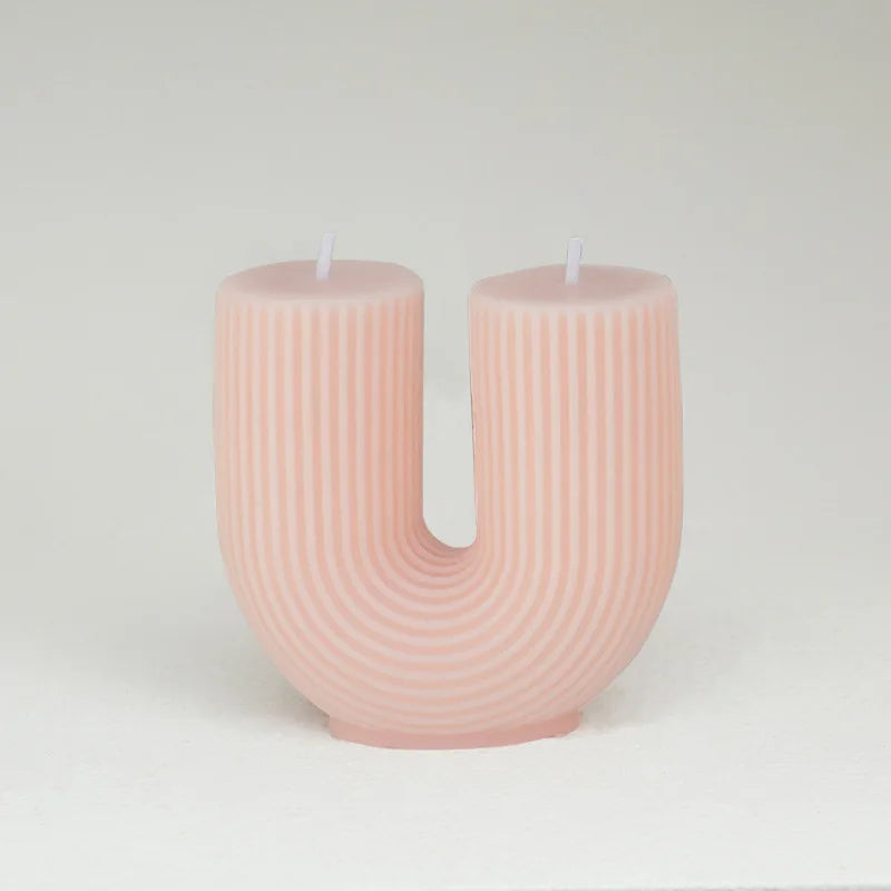 bougies parfumées géométriques en forme de u pour décoration intérieure - vue 13 sur 27