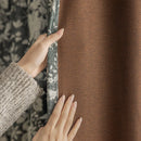 Rideau occultant floral style naturel pour chambre salon