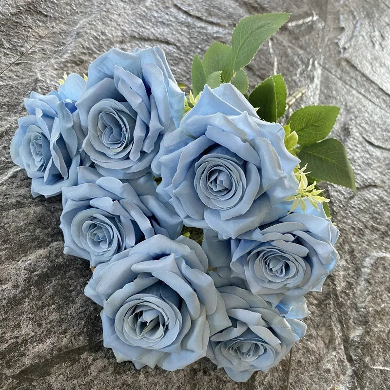 bouquet de roses artificielles décoratives pour événements et salles - vue 10 sur 15