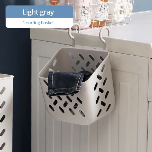 panier à linge pliable et mural pour rangement pratique - vue 10 sur 17