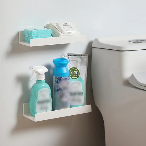 etagère murale sans perçage pour rangement de douche - vue 4 sur 7
