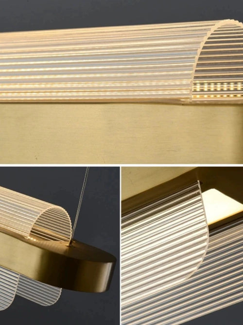 lustre minimaliste long pour restaurant café ou bureau créatif - vue 5 sur 7