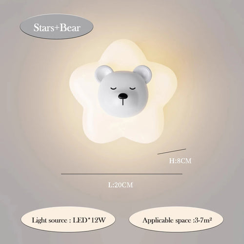 applique murale lapin mignon pour chambre enfant décoration moderne - vue 11 sur 10