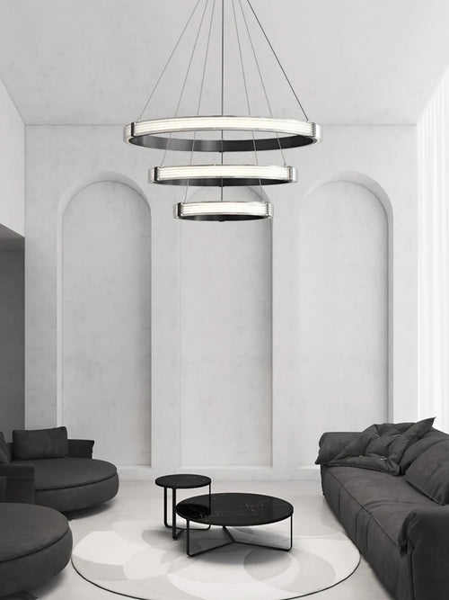 suspension circulaire de luxe postmoderne pour décoration intérieure élégante - vue 2 sur 12