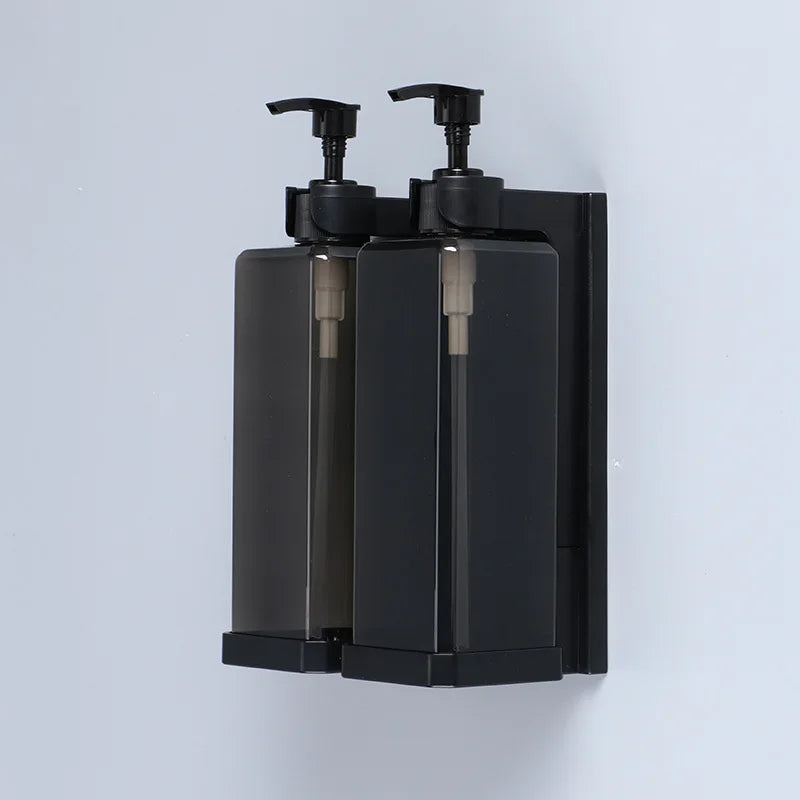 distributeur de shampoing et gel douche avec support mural - vue 13 sur 14