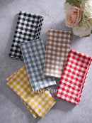 Serviette de table vichy coton style champetre reutilisable