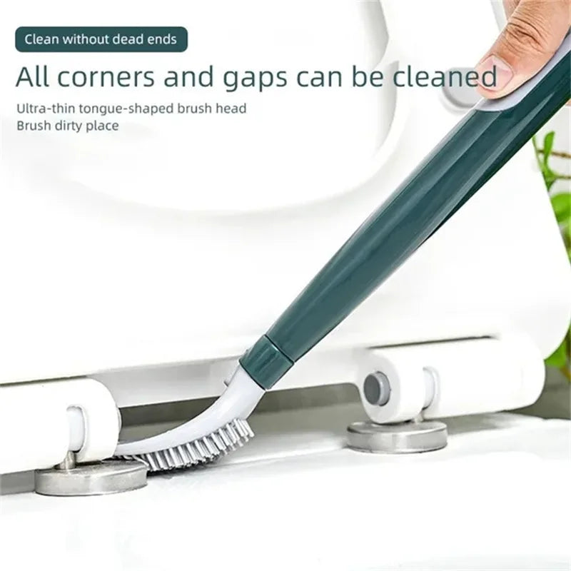 brosse de toilette à long manche avec support pour nettoyage efficace - vue 2 sur 8