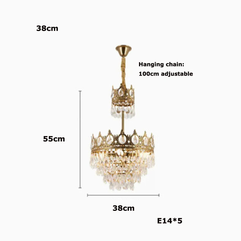 lustre en cristal k9 dimmable pour éclairage moderne - vue 15 sur 16