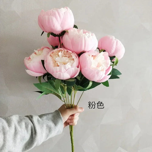 bouquets de pivoines artificielles pour décoration intérieure élégante - vue 9 sur 14