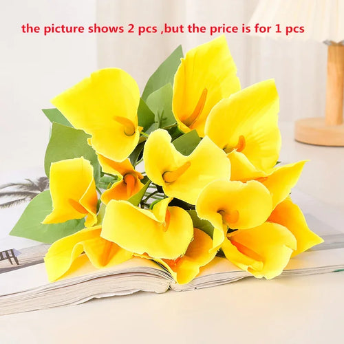 bouquet de lys calla artificiels pour décoration d'événements festifs - vue 10 sur 12