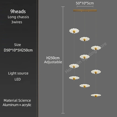 lustre moderne à led pour espaces intérieurs élégants et contemporains - vue 17 sur 26